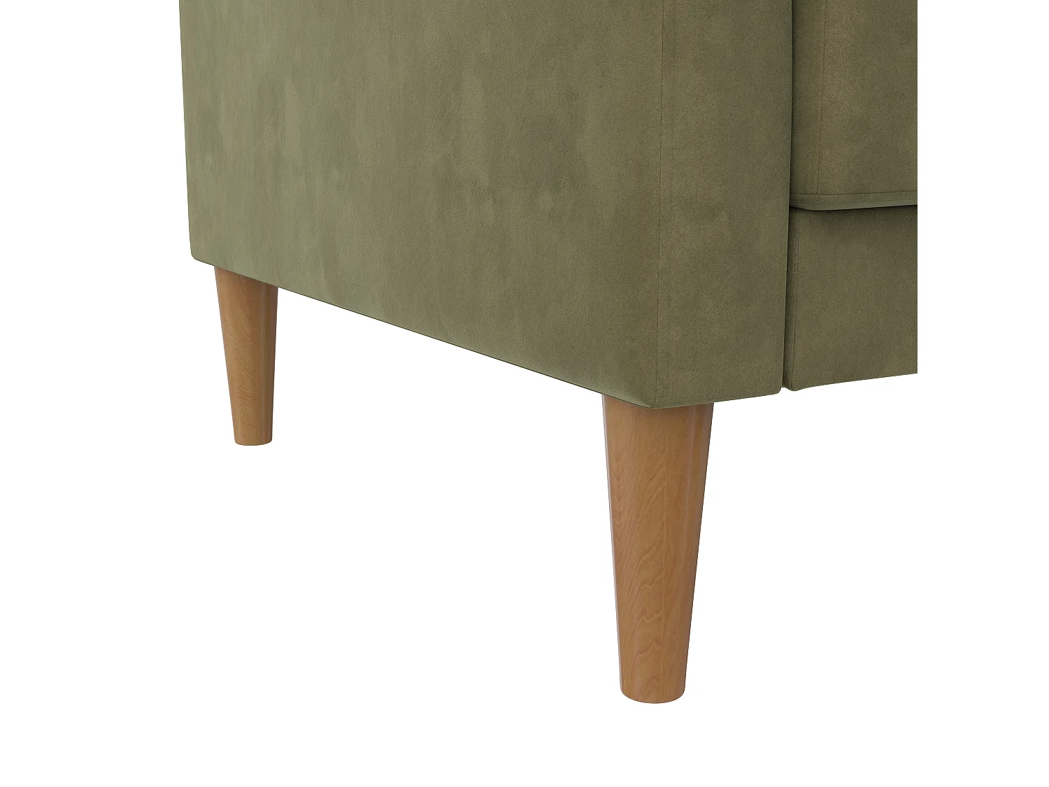 Lilly 3-zits slaapbank Olive