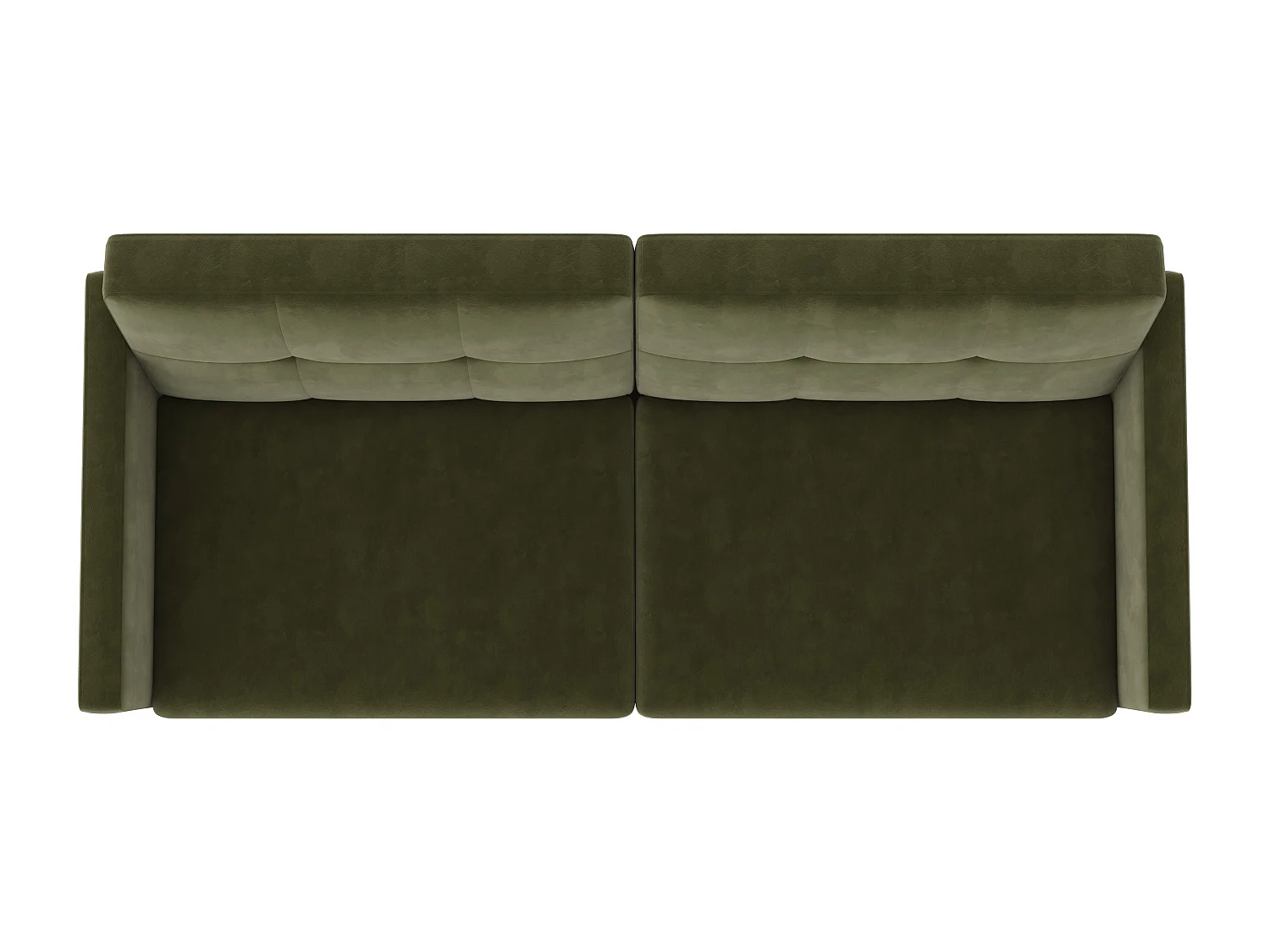 Lilly|Canapé-lit 3 places en velours vert