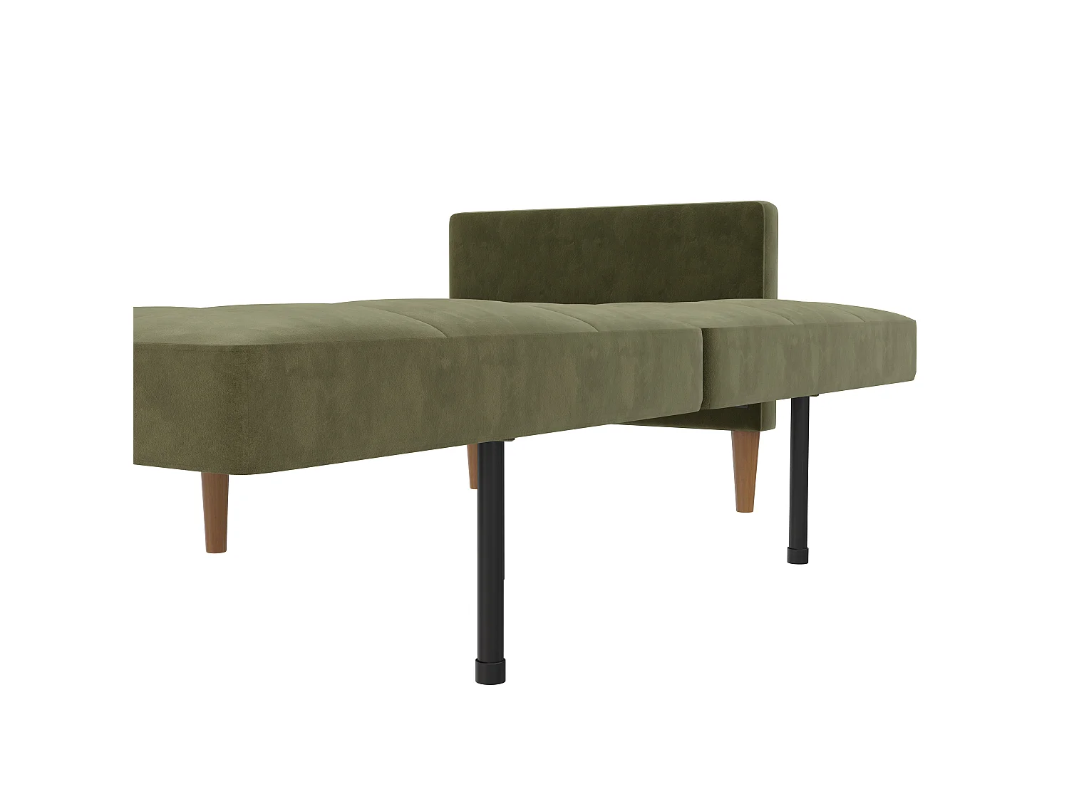 Lilly|Canapé-lit 3 places en velours vert