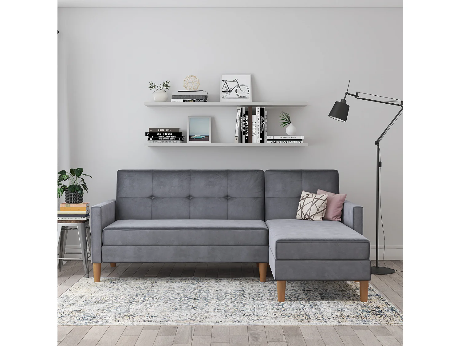 Lilly stor L-vormige slaapbank