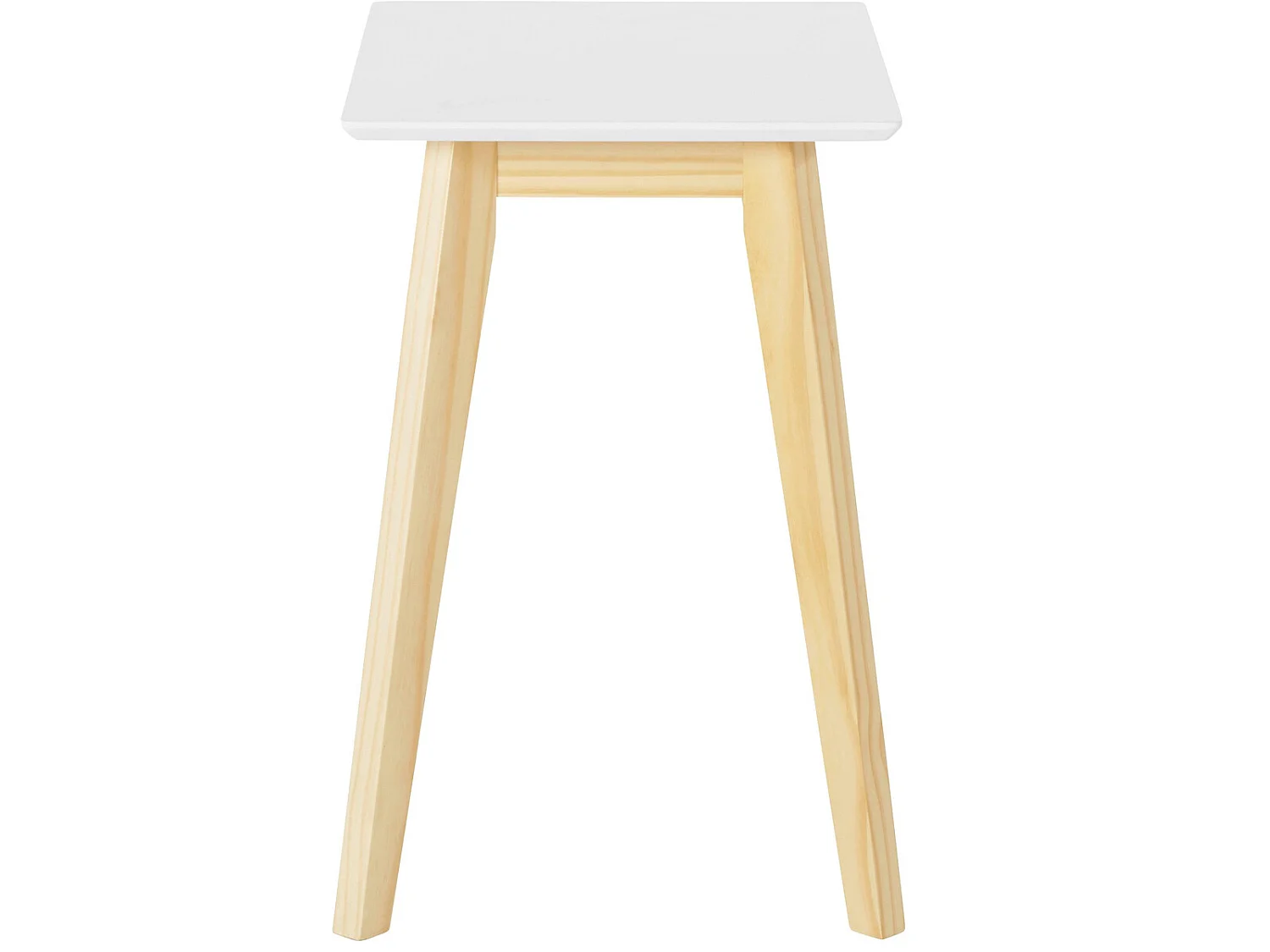 Cody|Table d'appoint en MDF blanc