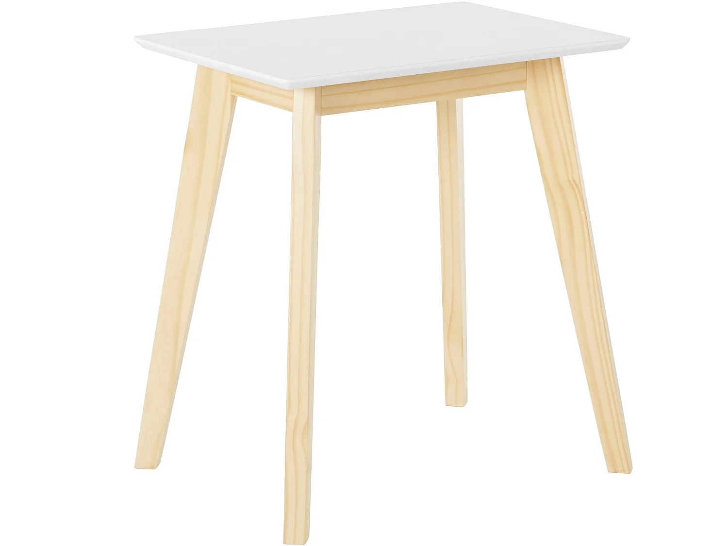 Cody|Table d'appoint en MDF blanc