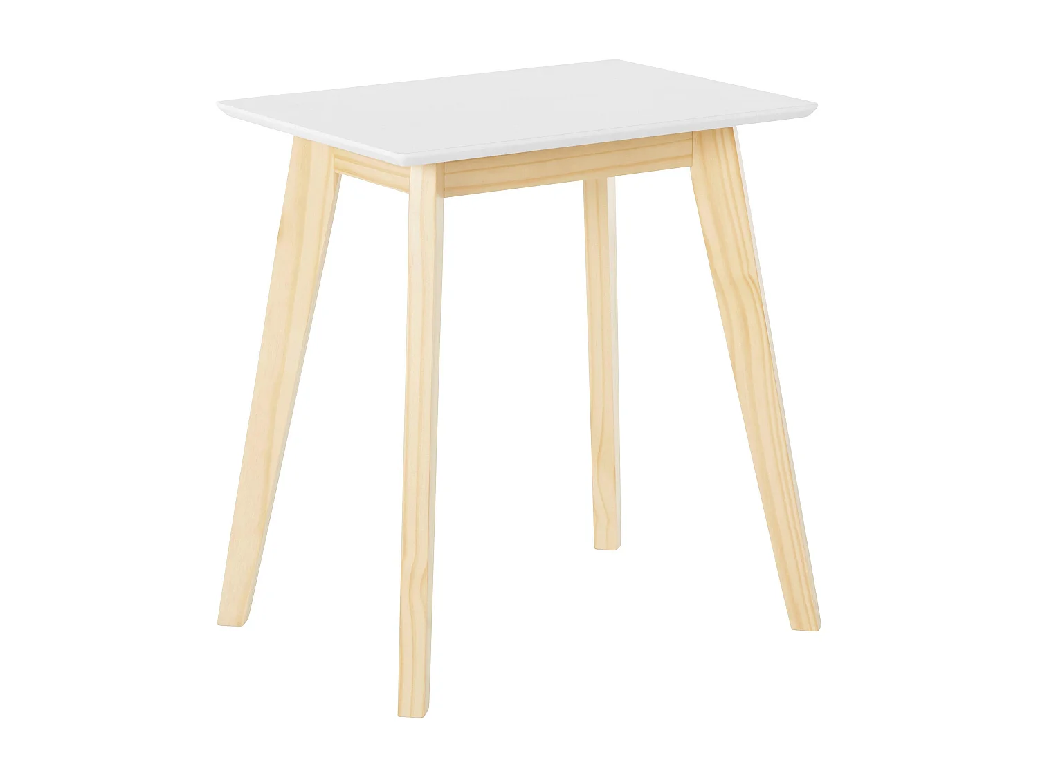 Cody|Table d'appoint en MDF blanc