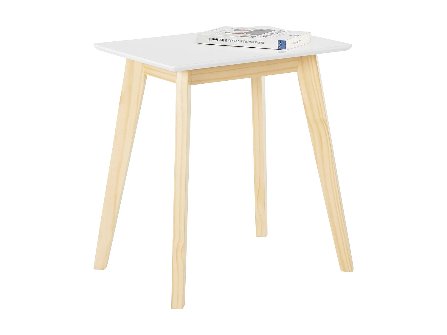 Cody|Table d'appoint en MDF blanc