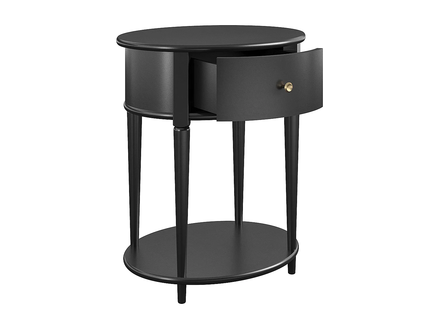 Aurora bijzettafel. Zwart