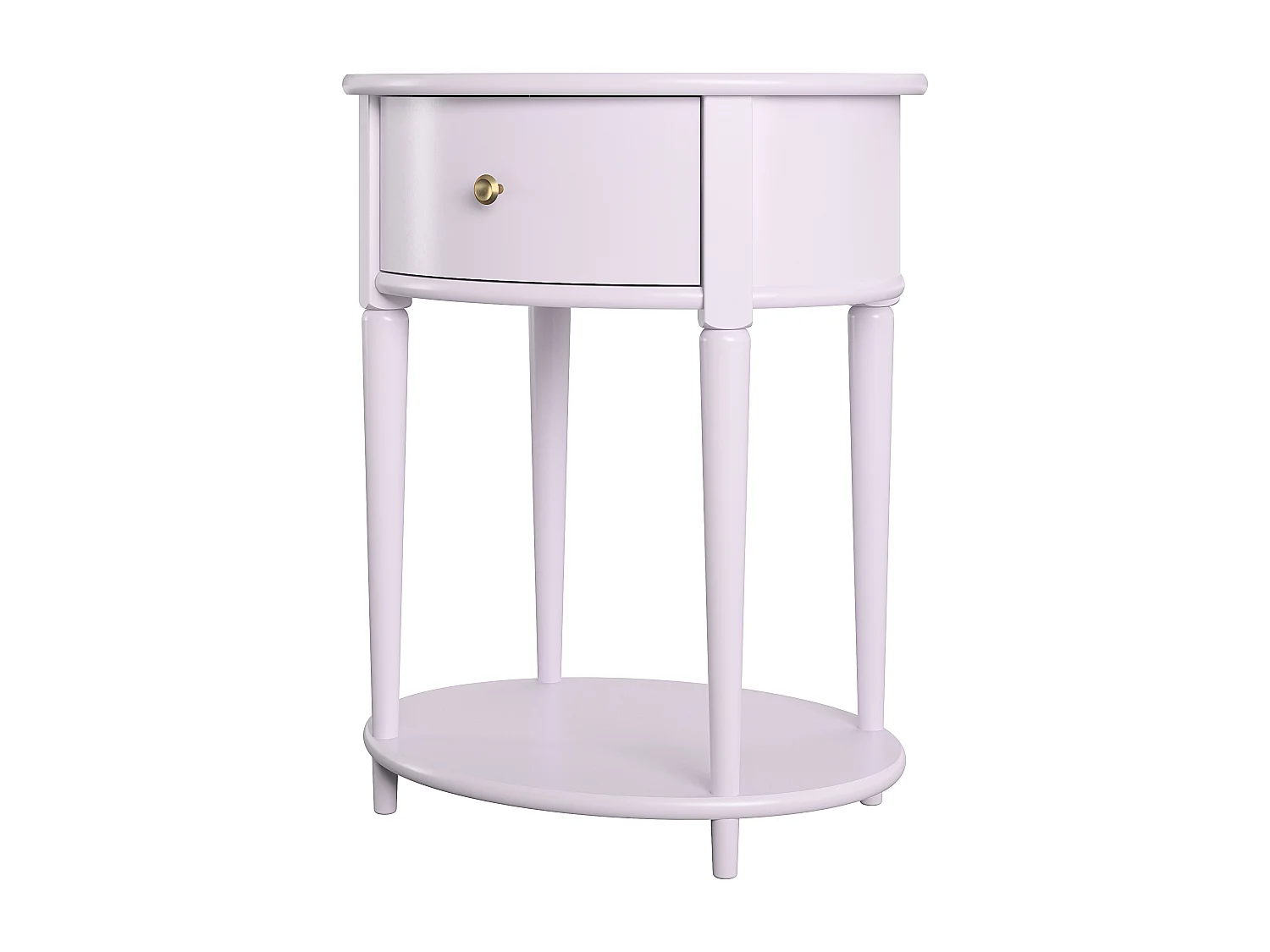 Aurora|Table d'appoint avec 1 tiroir en effet bois violet