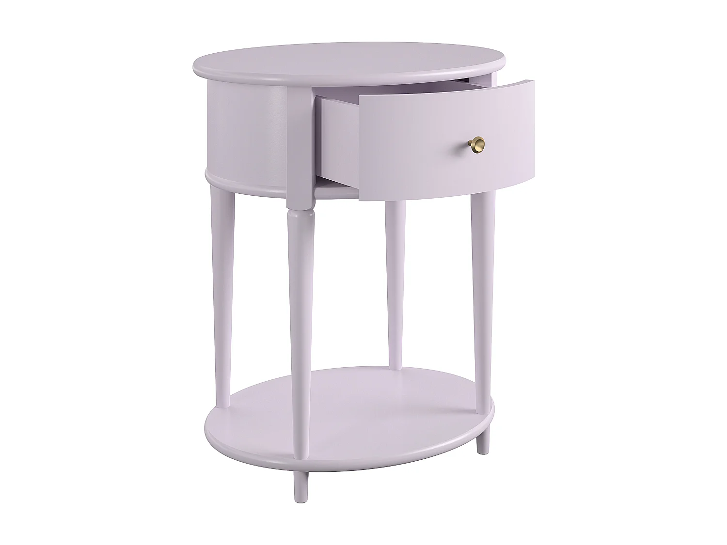Aurora|Table d'appoint avec 1 tiroir en effet bois violet
