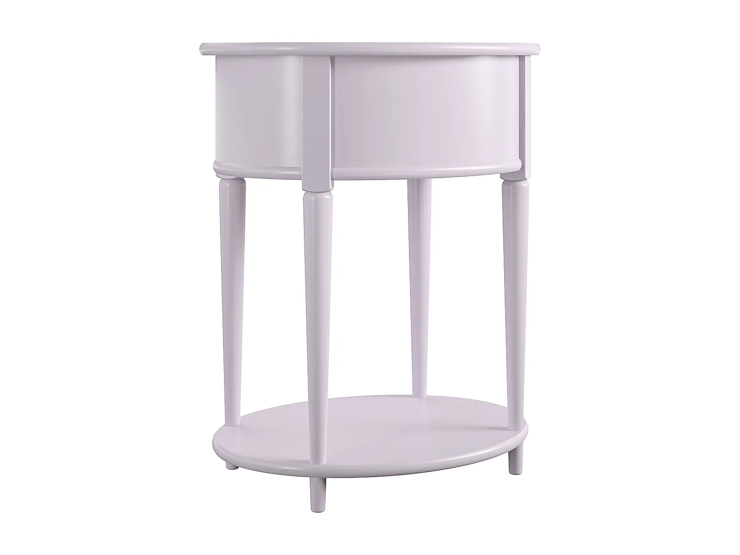 Aurora|Table d'appoint avec 1 tiroir en effet bois violet