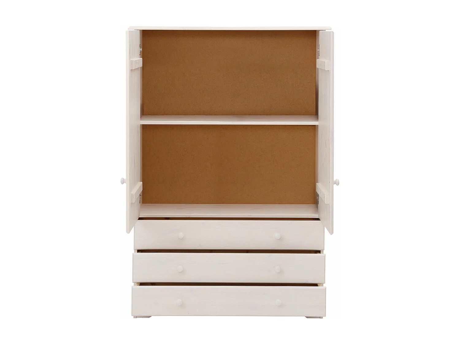 Minik Armario Lino 2 Puertas 3 Cajones Blanco