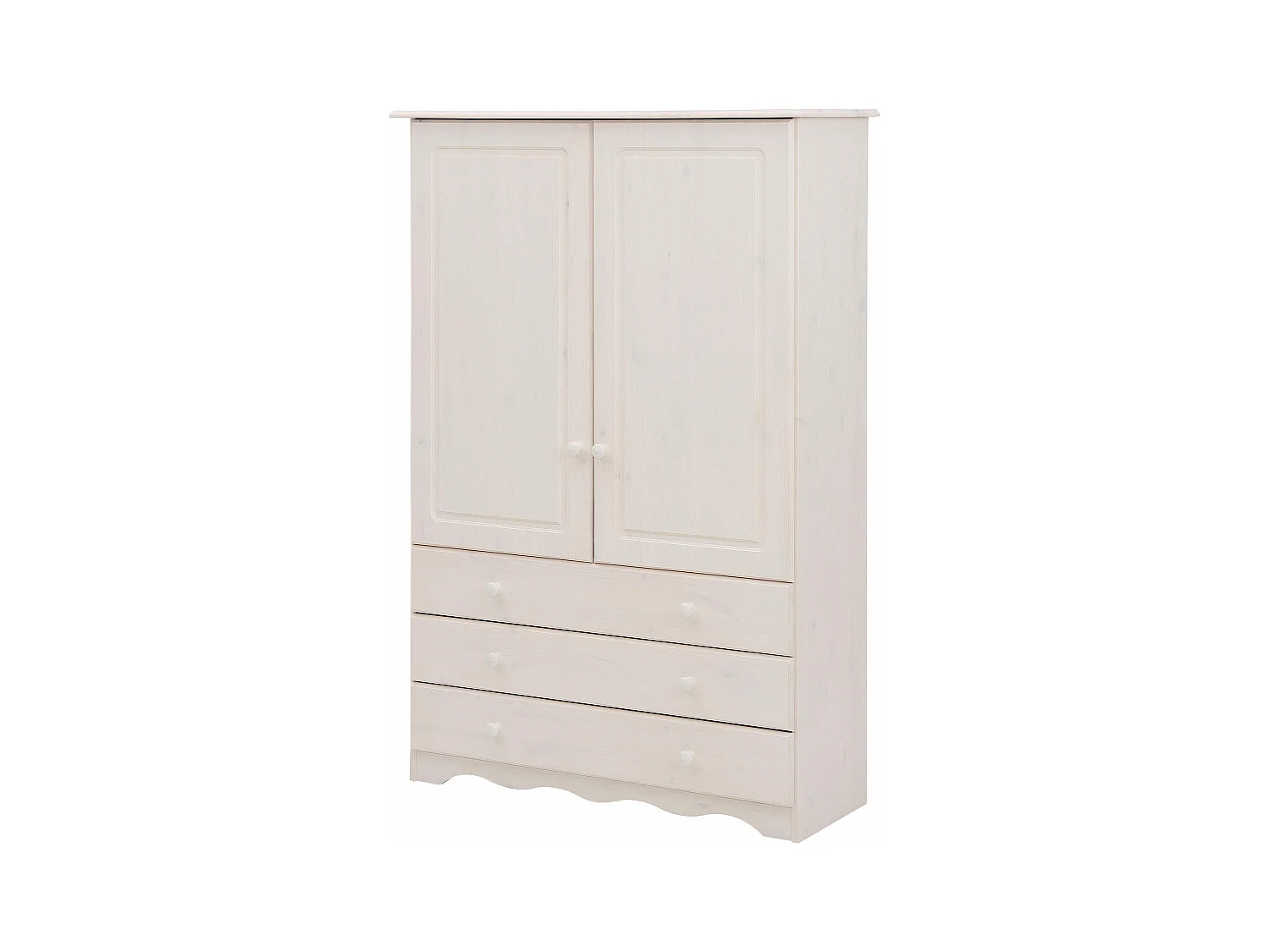 Minik Armario Lino 2 Puertas 3 Cajones Blanco