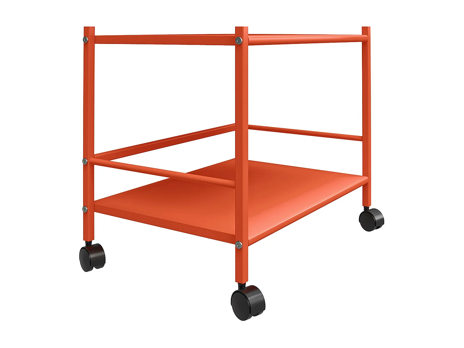 Cache | Carrello rotante in metallo arancione