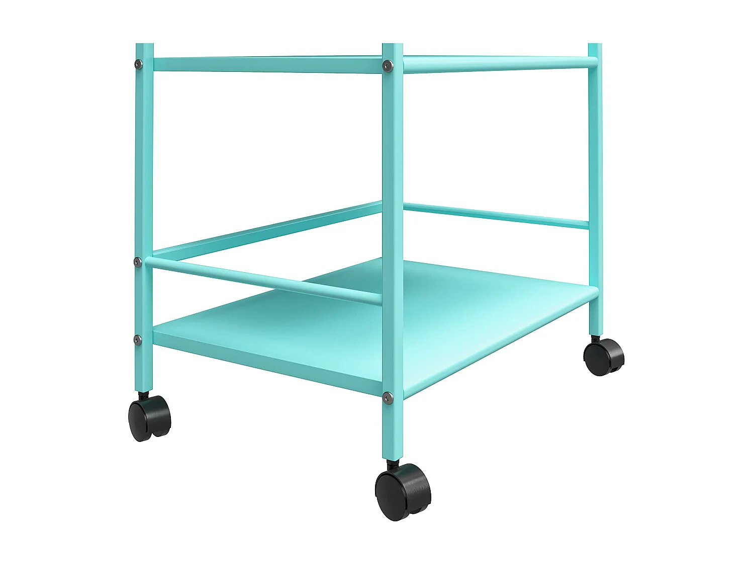 Cache | Carrello rotante in metallo menta