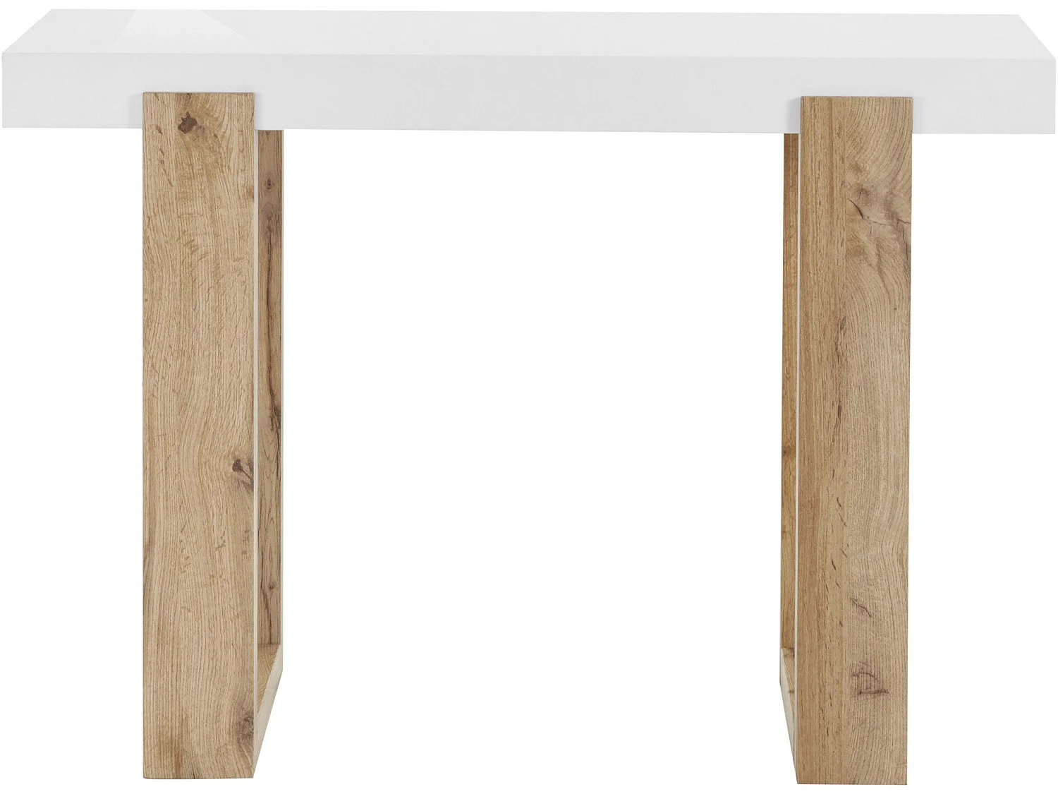 Solid|Table console en effet chêne blanc