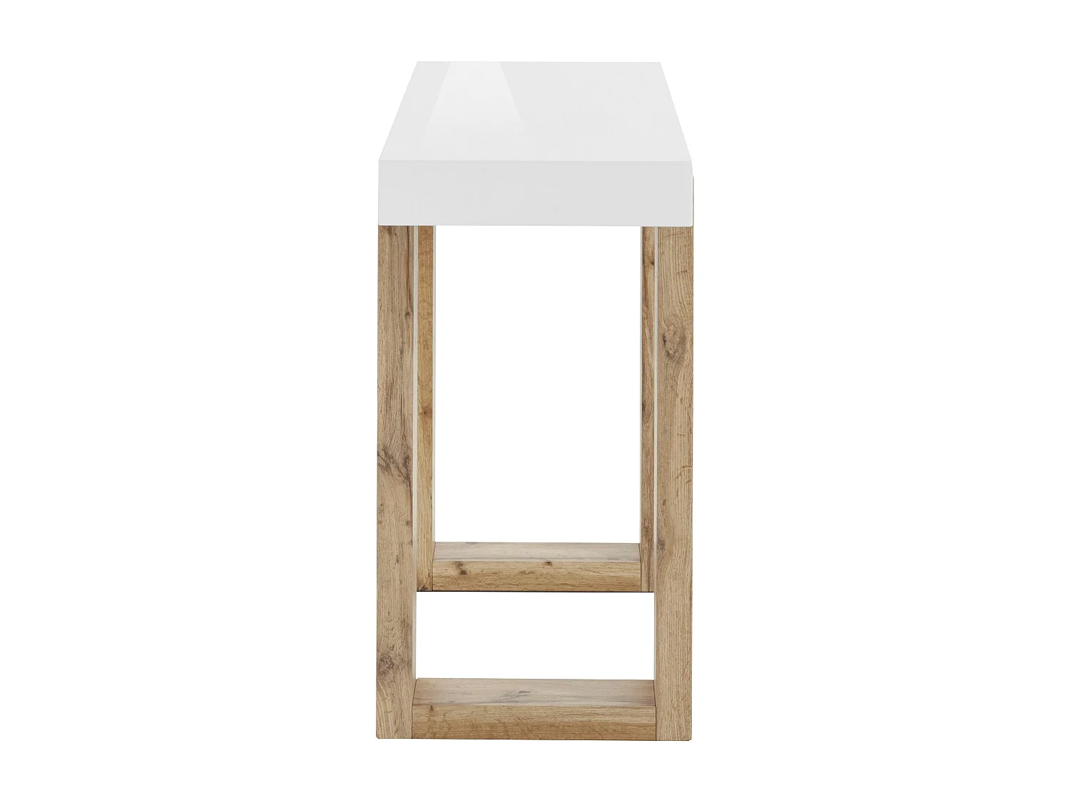 Solid|Table console en effet chêne blanc