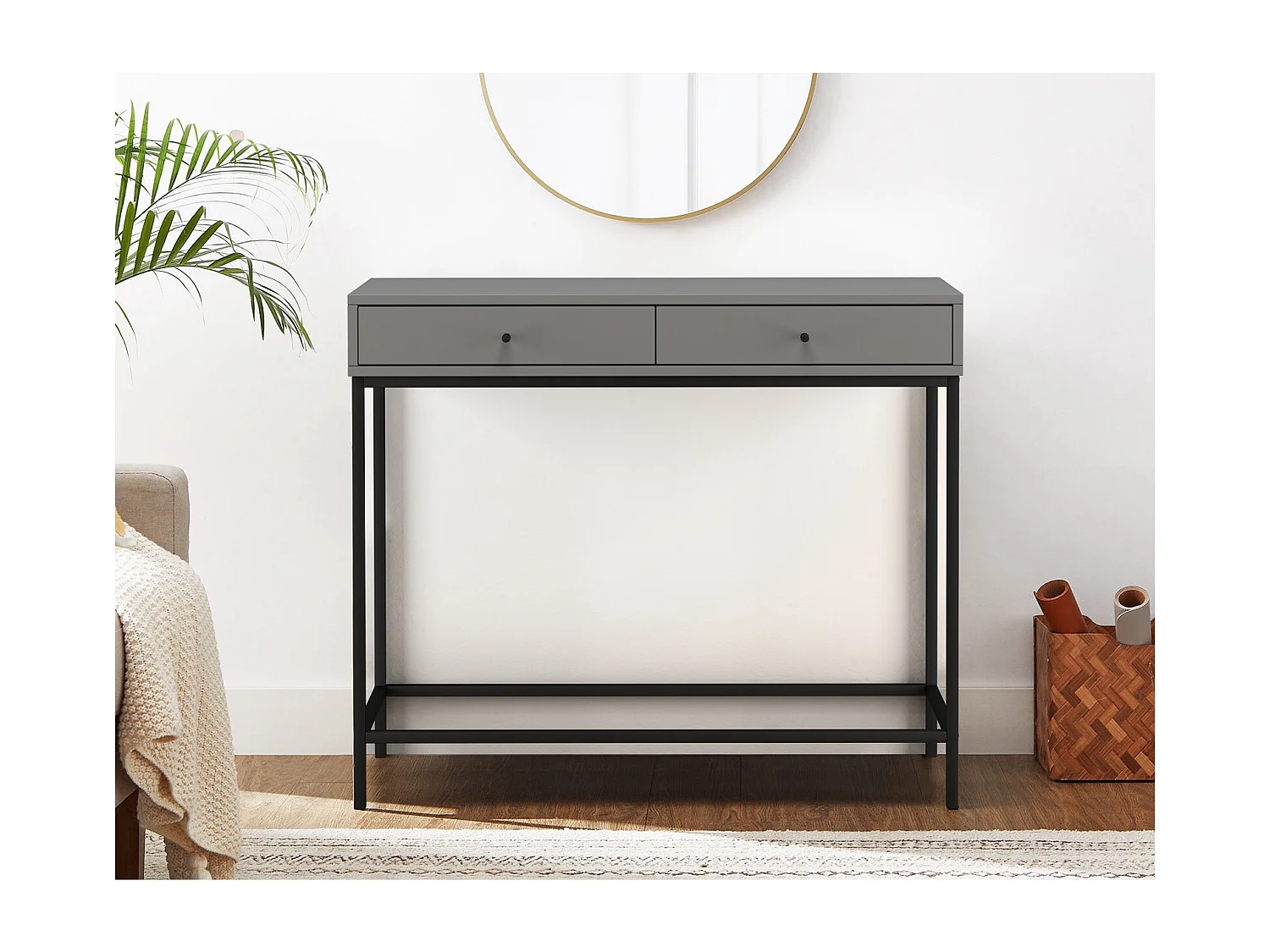 Celine Consola 2 Puertas Gris