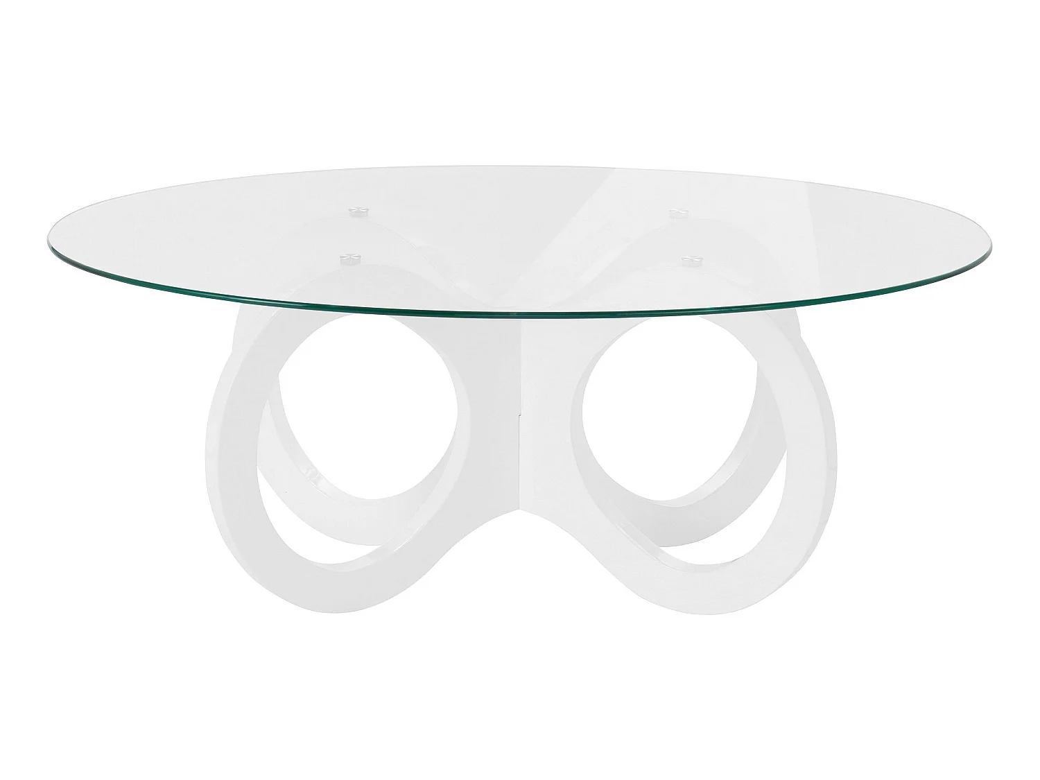 Ritmo|Table basse blanc brillant