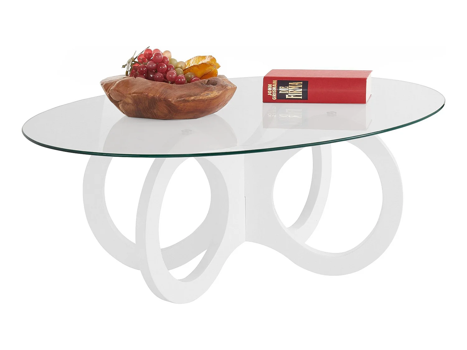 Ritmo|Table basse blanc brillant