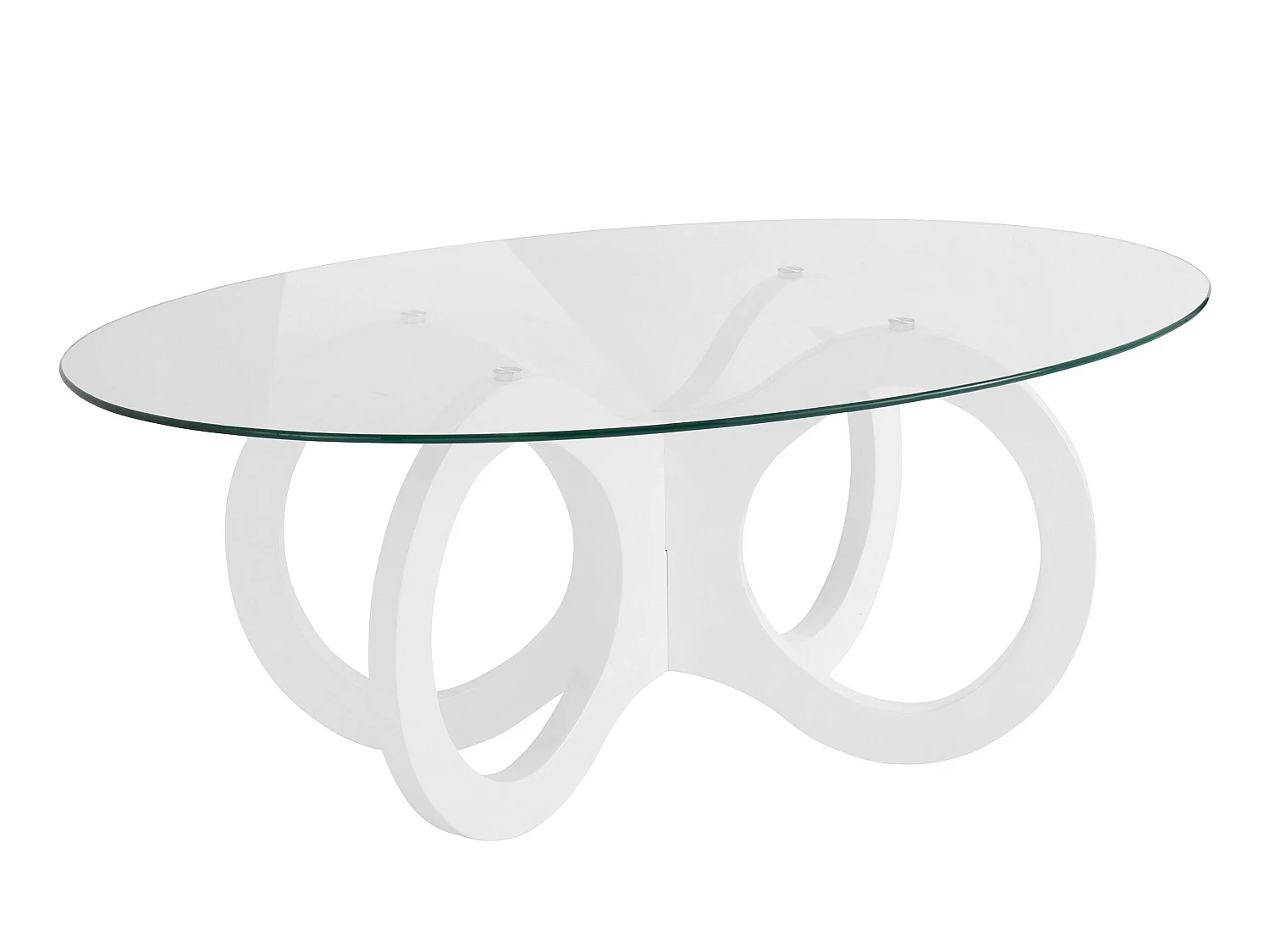 Ritmo|Table basse blanc brillant