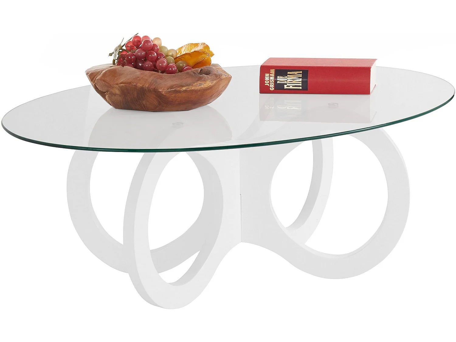 Ritmo|Table basse blanc brillant
