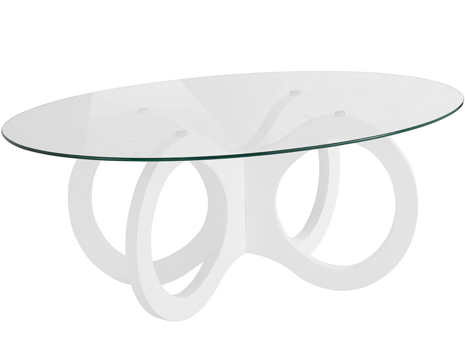 Ritmo|Table basse blanc brillant