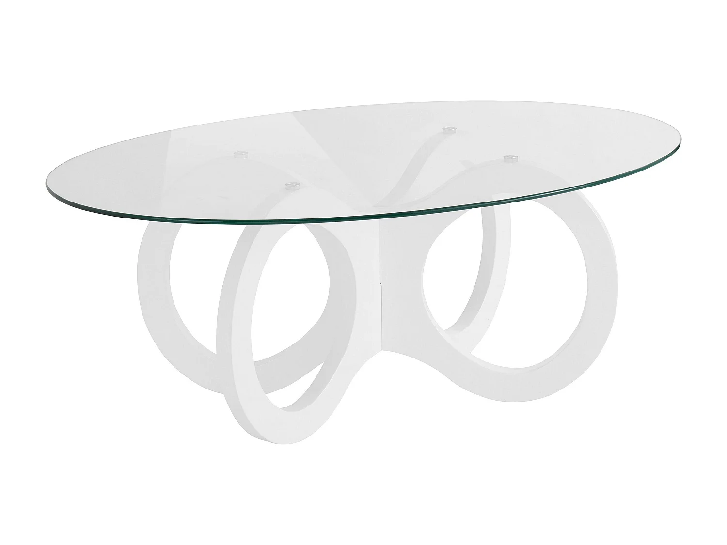 Ritmo|Table basse blanc brillant