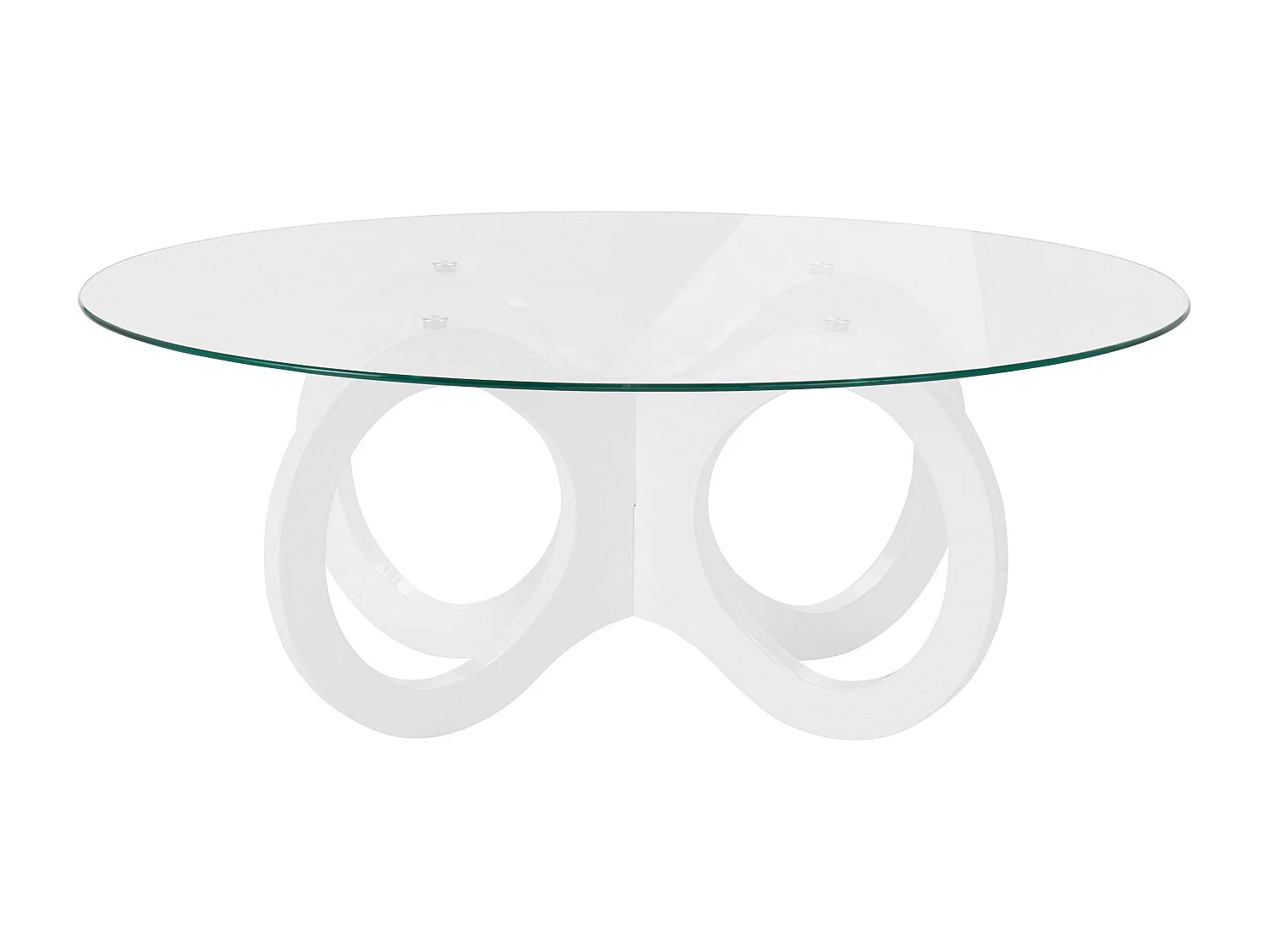 Ritmo|Table basse blanc brillant
