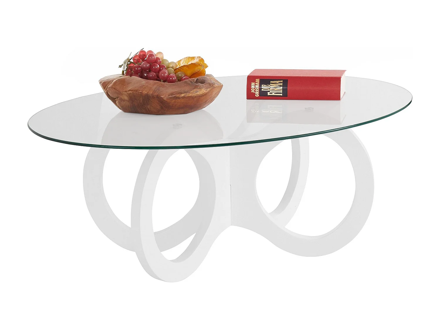 Ritmo|Table basse blanc brillant
