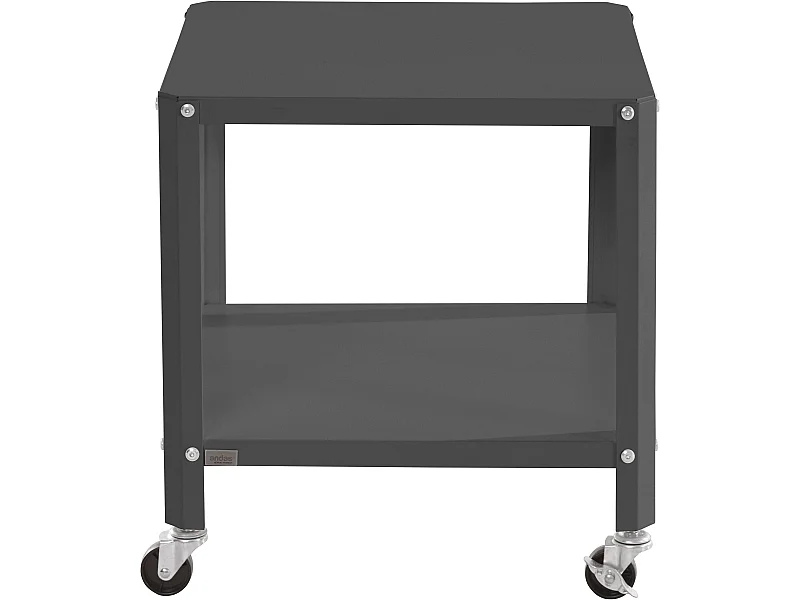 Tavolino con 1 ripiano in metallo nero