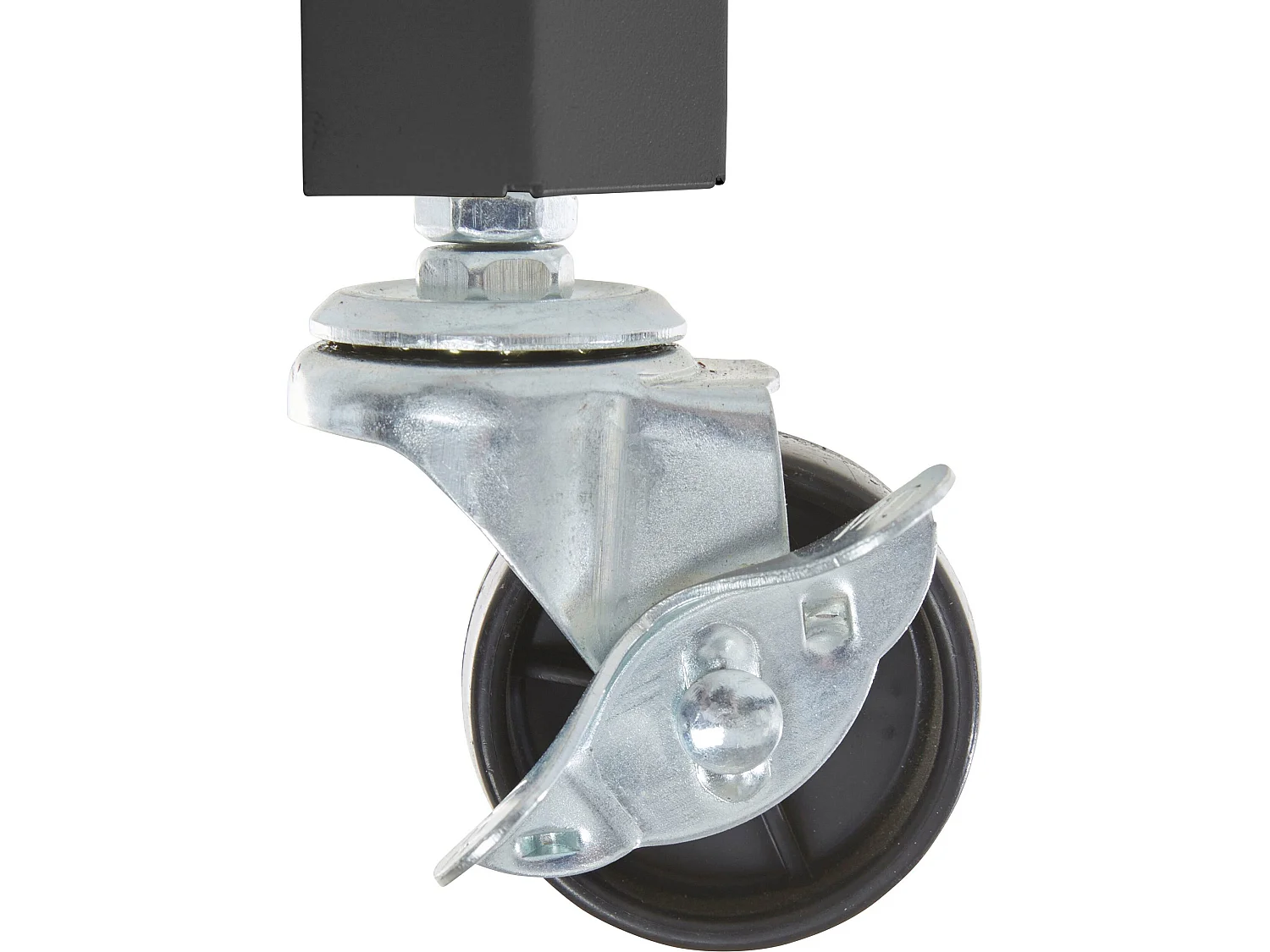 Tavolino con 1 ripiano in metallo nero