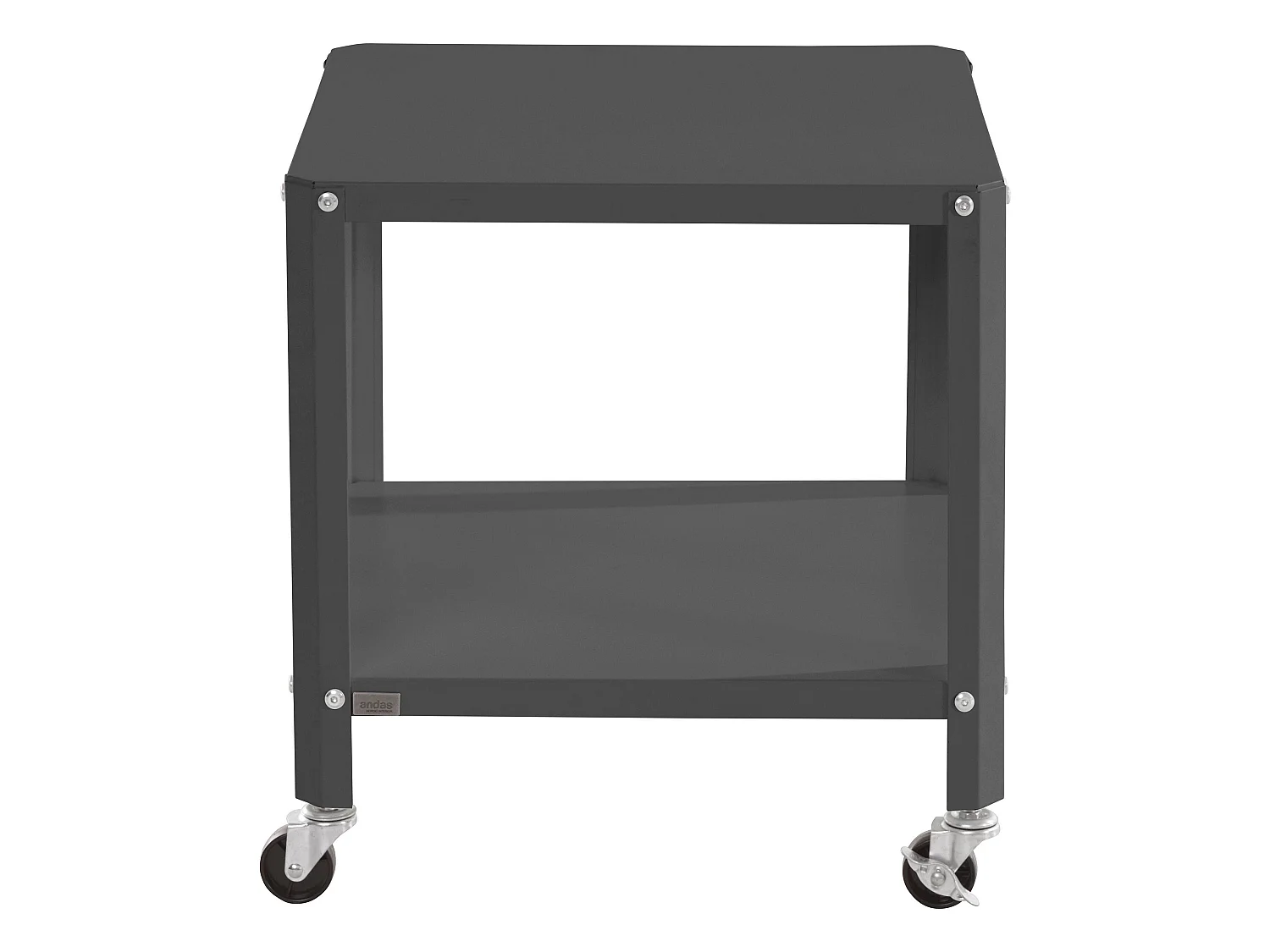 Safari | Table basse avec 1 étagère en métal noir