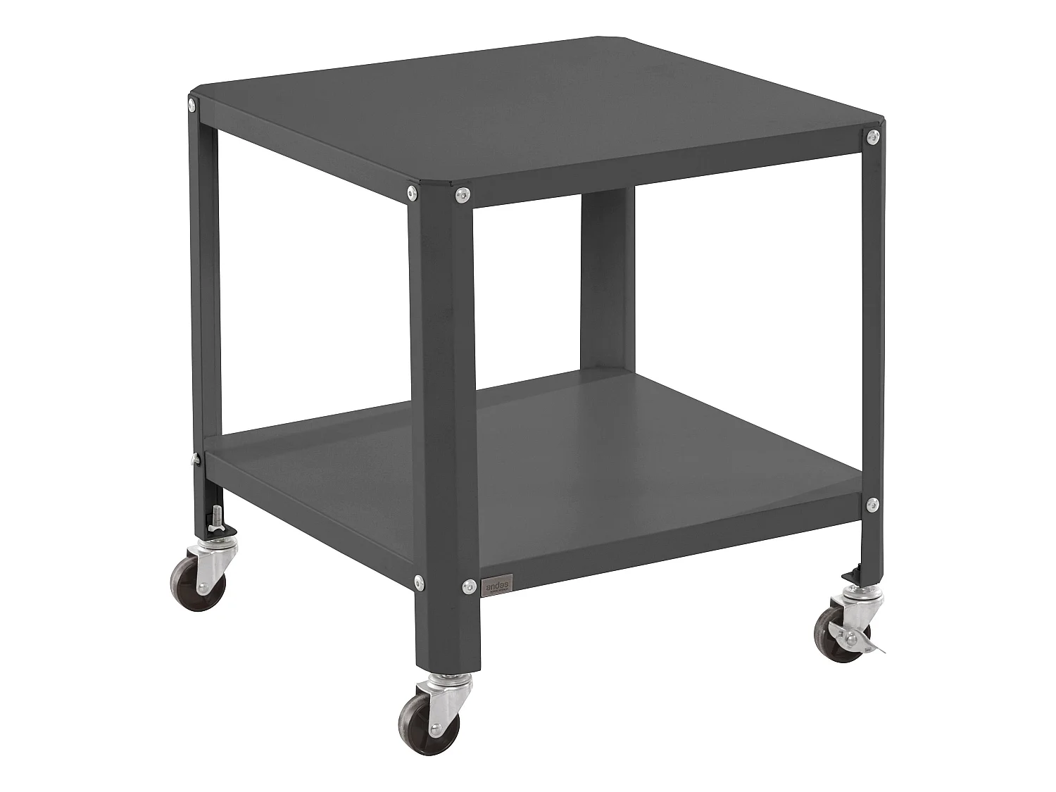 Safari | Table basse avec 1 étagère en métal noir