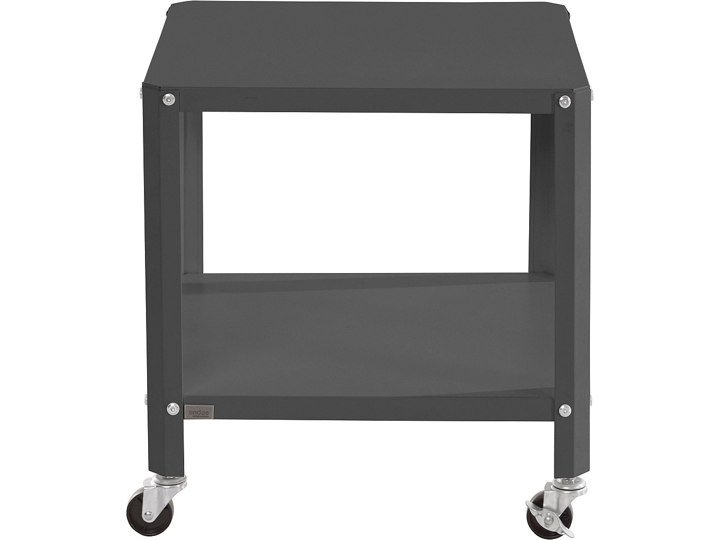 Tavolino SHW Con Ripiano E Cassetto Contenitore, Finitura Espresso, Design Salvaspazio, 41x16x53 Cm