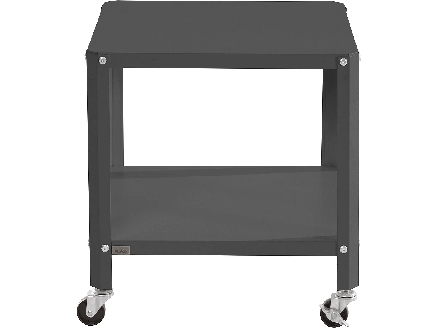 Safari | Table basse avec 1 étagère en métal noir