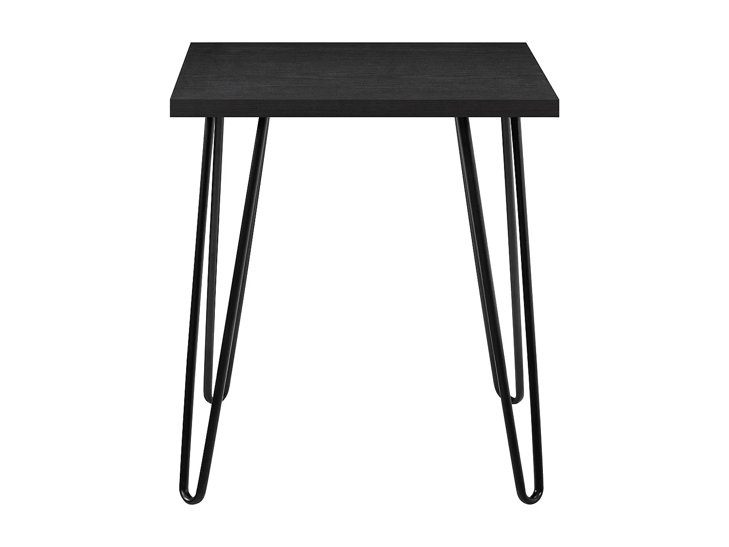 Owen | Table d'appoint carrée en panneaux de particules mélaminés noir