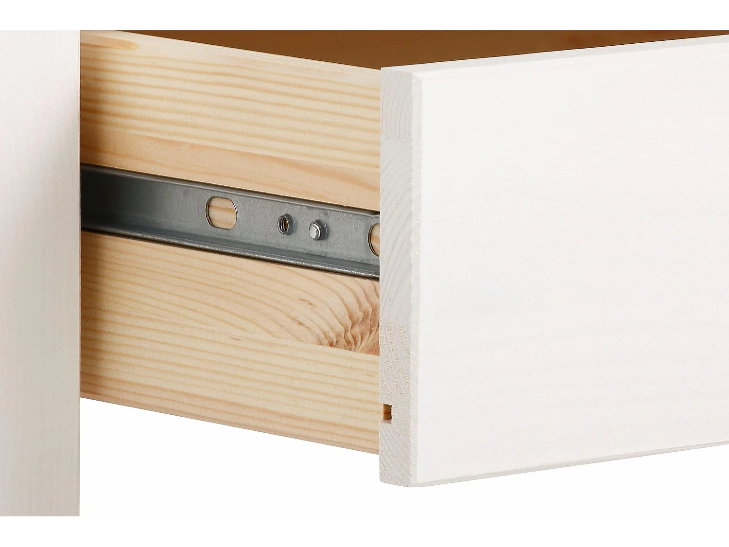 Laura|Table basse avec 1 tiroir en blanc