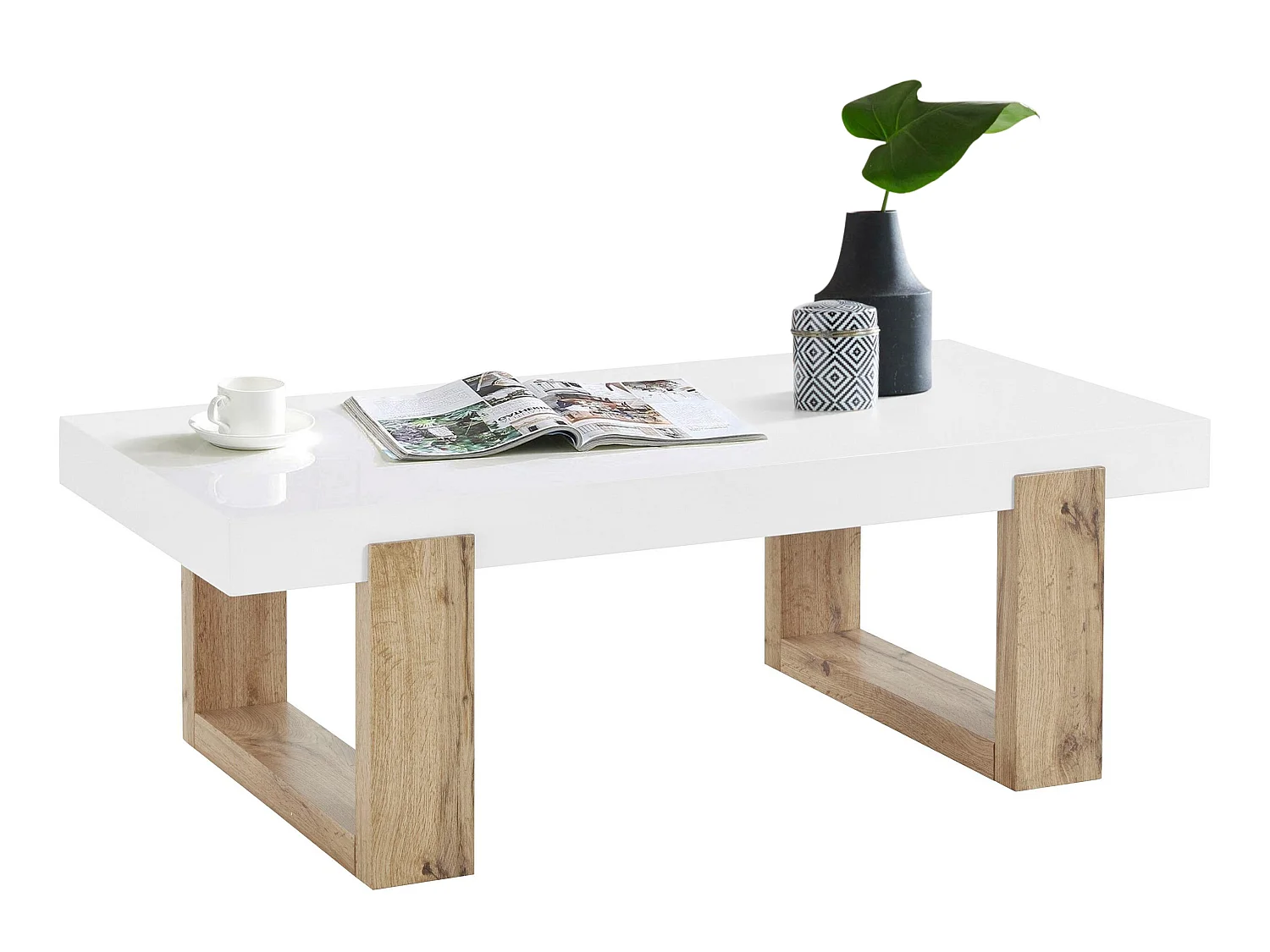 Solid|Table basse solide Pieds en chêne blanc