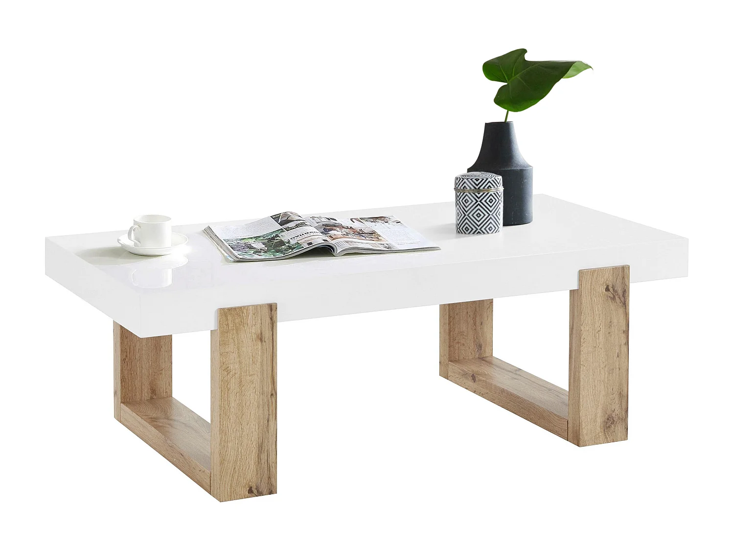 Solid|Table basse solide Pieds en chêne blanc
