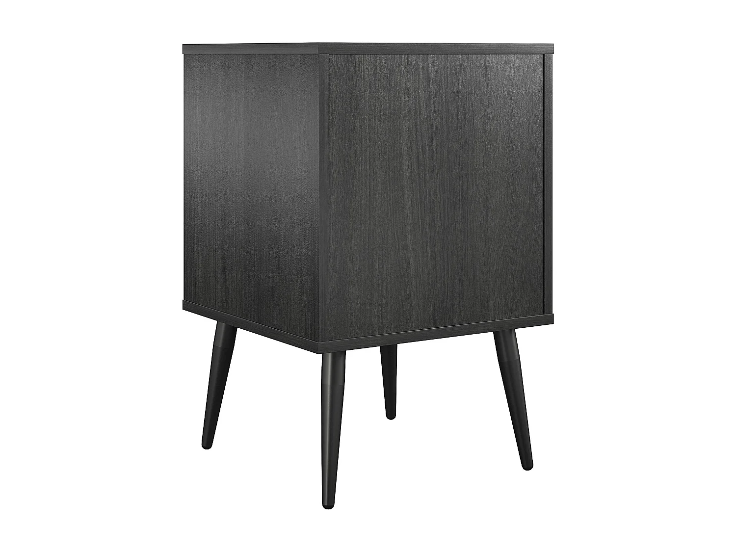 Bijzettafel 1 lade in MDF zwart eiken