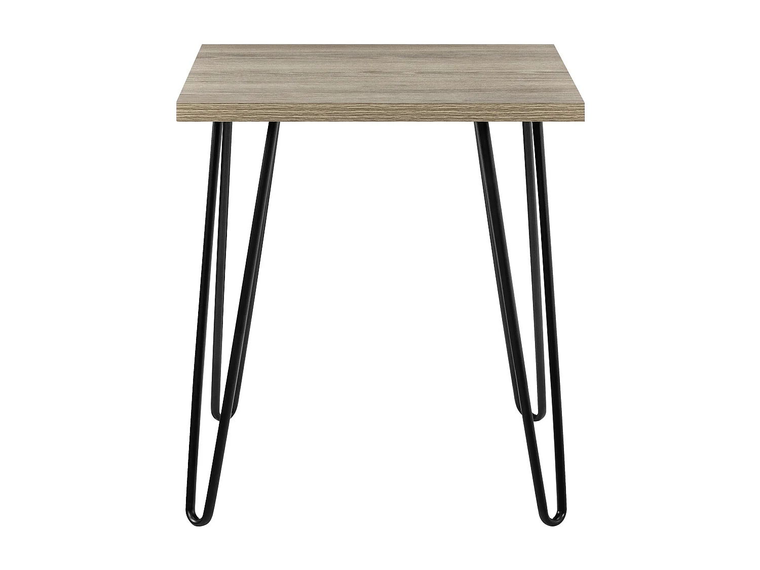 Mesa auxiliar cuadrada en tablero de partículas laminado roble