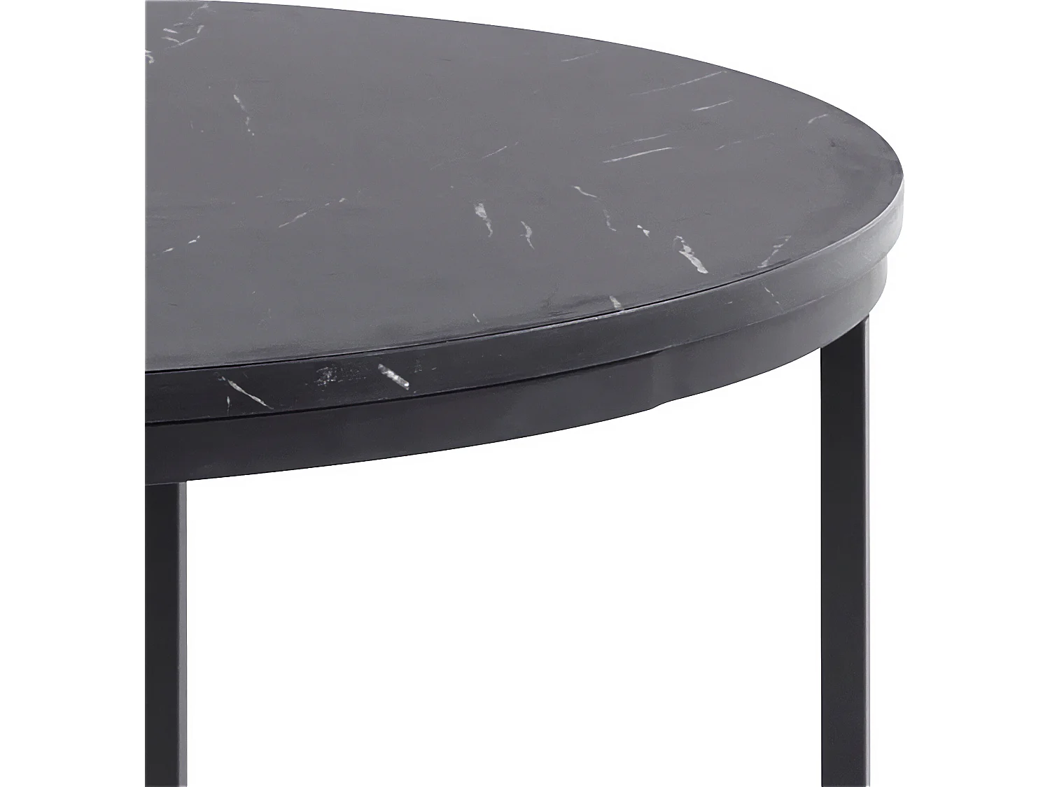 Mesa de centro en MDF negro mamor