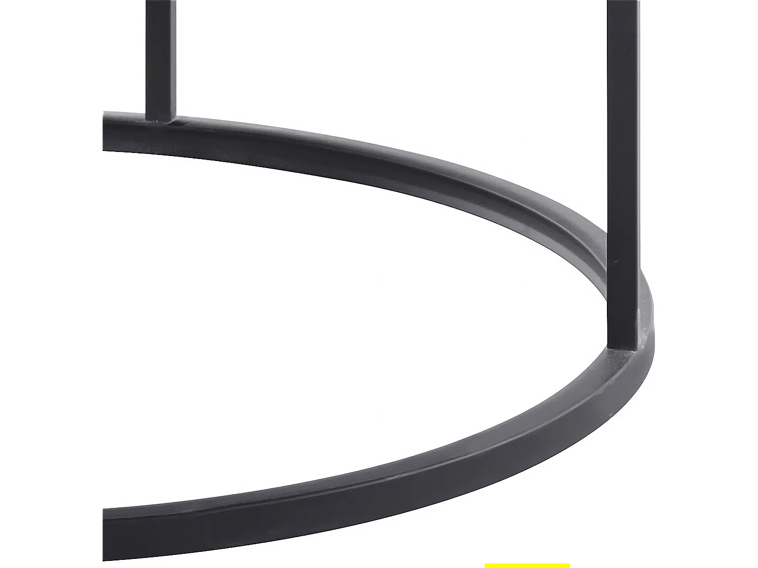 Mesa de centro en MDF negro mamor