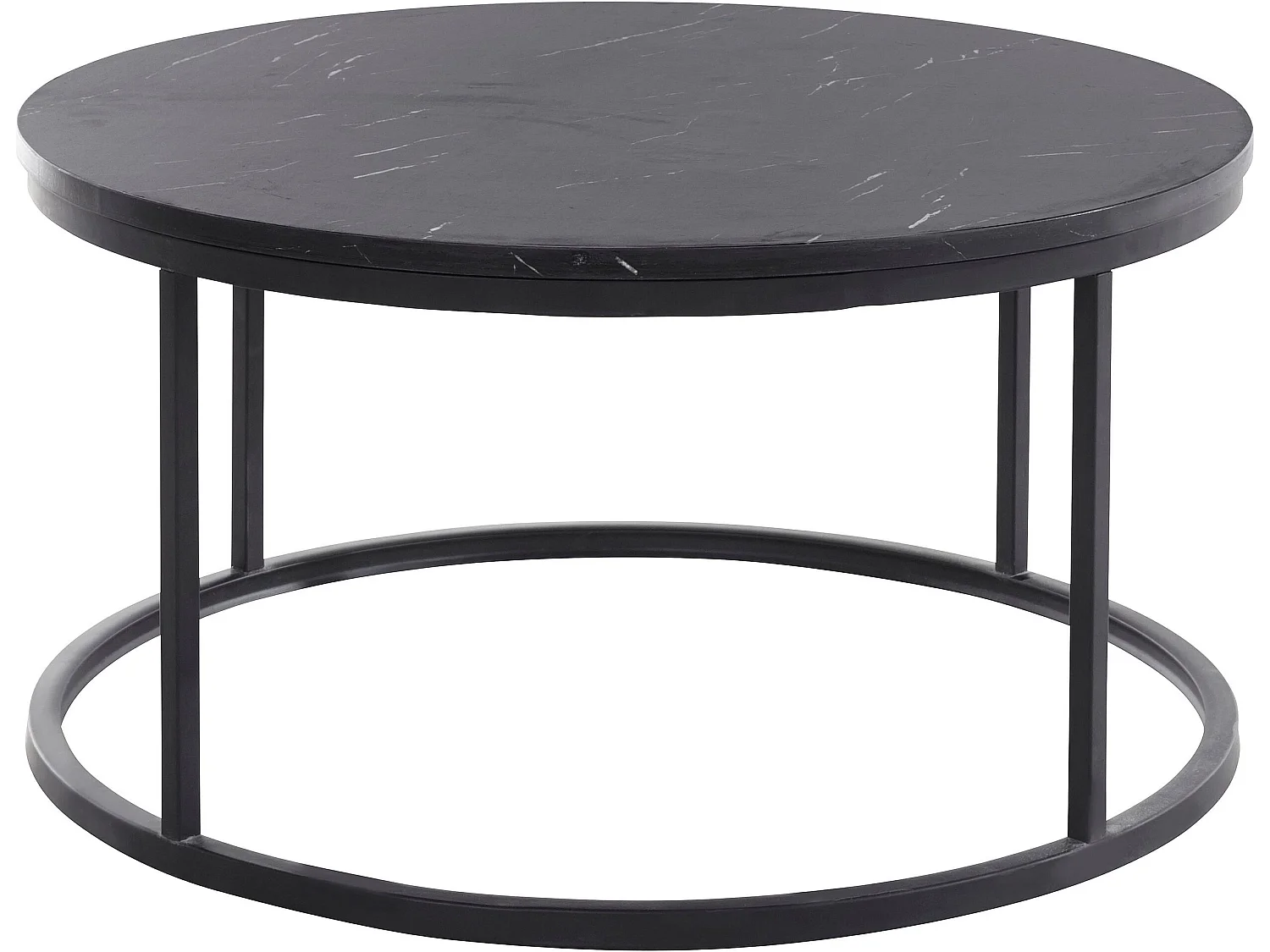 Salontafel in MDF zwart mamor