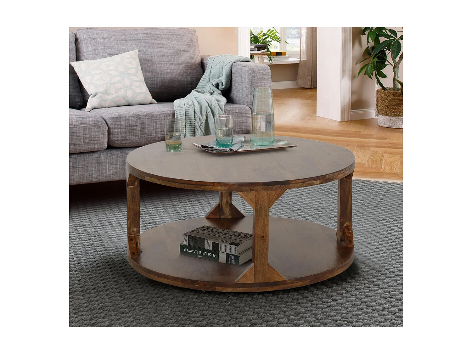 Sharada|Table basse 60 cm Marron