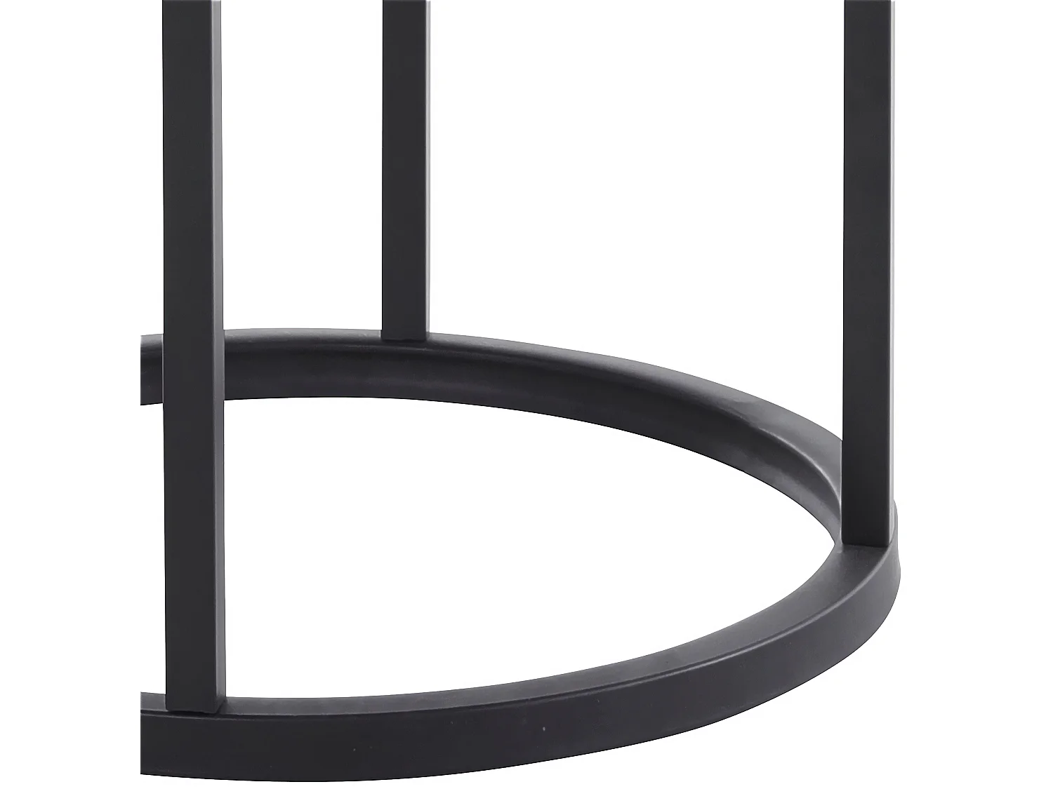 Mesa de centro en MDF negro mamor