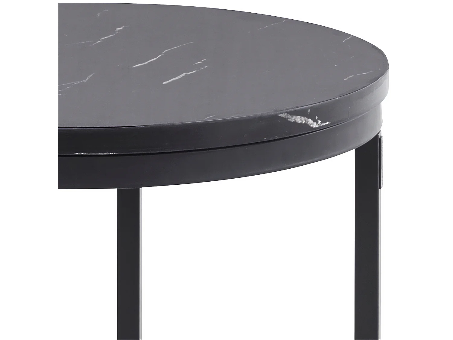 Mesa de centro en MDF negro mamor