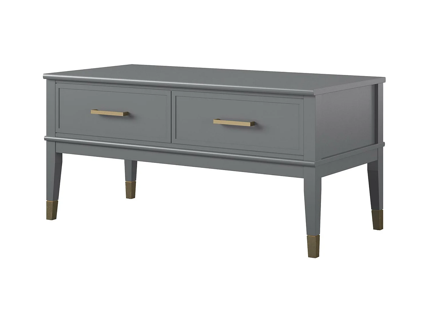 Westerleigh | Table basse avec plateau relevable et 2 tiroirs en panneaux de partic.