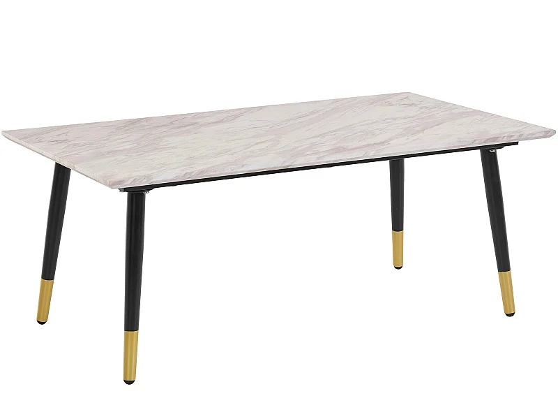 Aurora | Mesa de centro com 1 prateleira em MDF cinzento