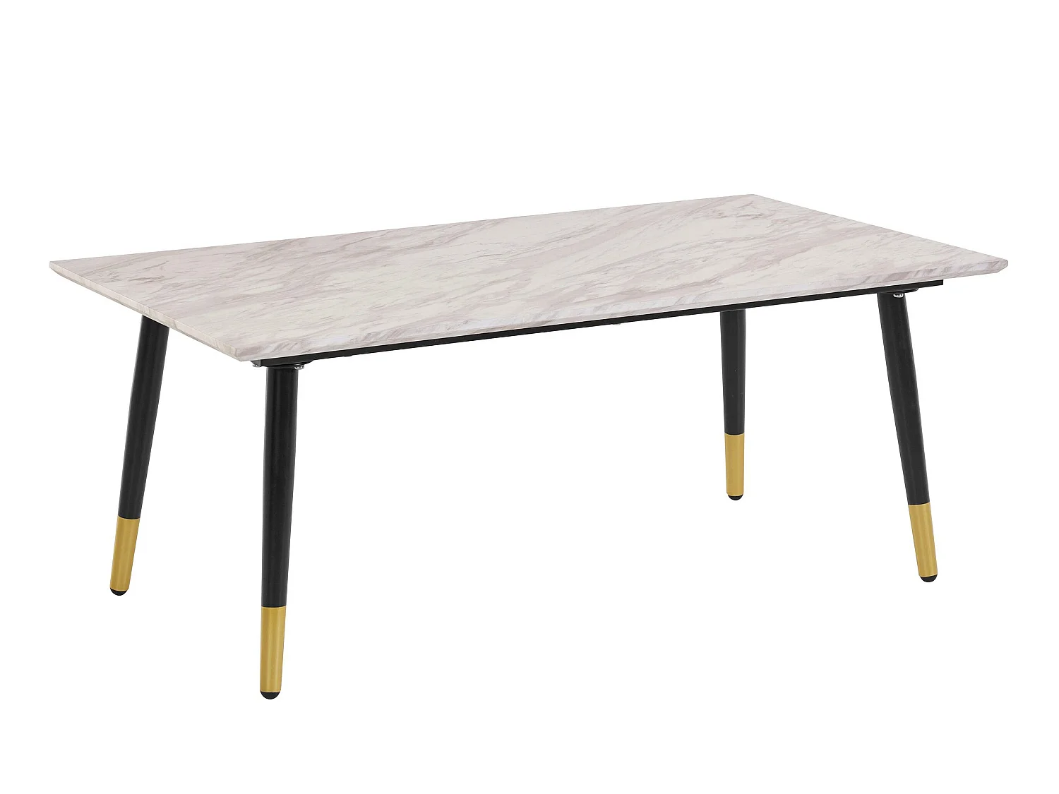 Monza|Table basse Marbre Noir Or