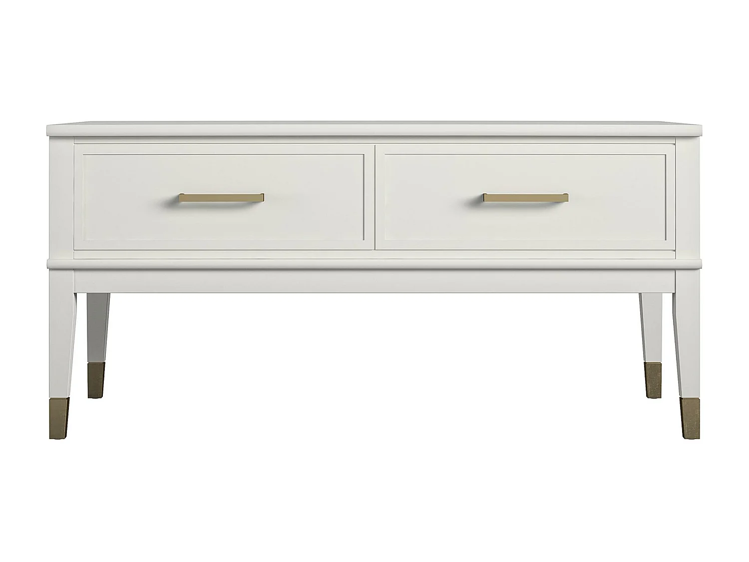 Westerleigh | Table basse avec plateau relevable et 2 tiroirs en panneaux de partic.