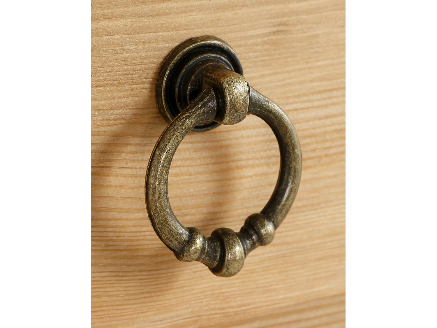 Tavolino con 1 cassetto in pino naturale